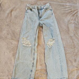 Distressed Light Blue Women's Jeans